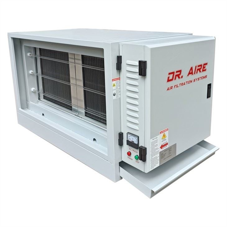 Precipitator electrostatic de bucătărie o singură trecere